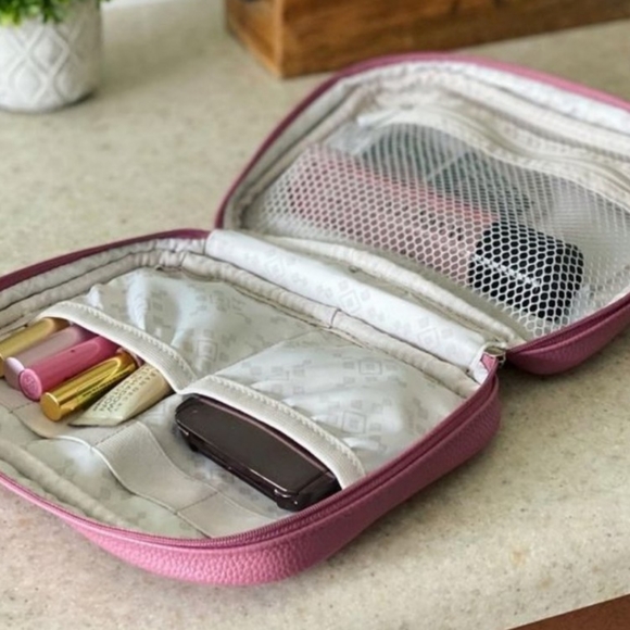 NEW-Thirty-One Organizing Zip Case Sweet Blossom Brand New - Picture 2 of 4